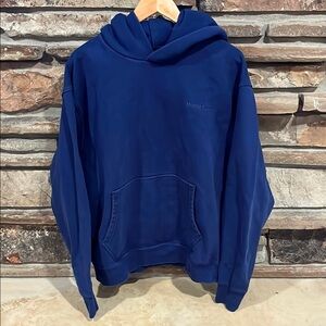 Adidas x Pharrell Williams Humanrace Navy Heavyweight Cotton Oversized Hoodie